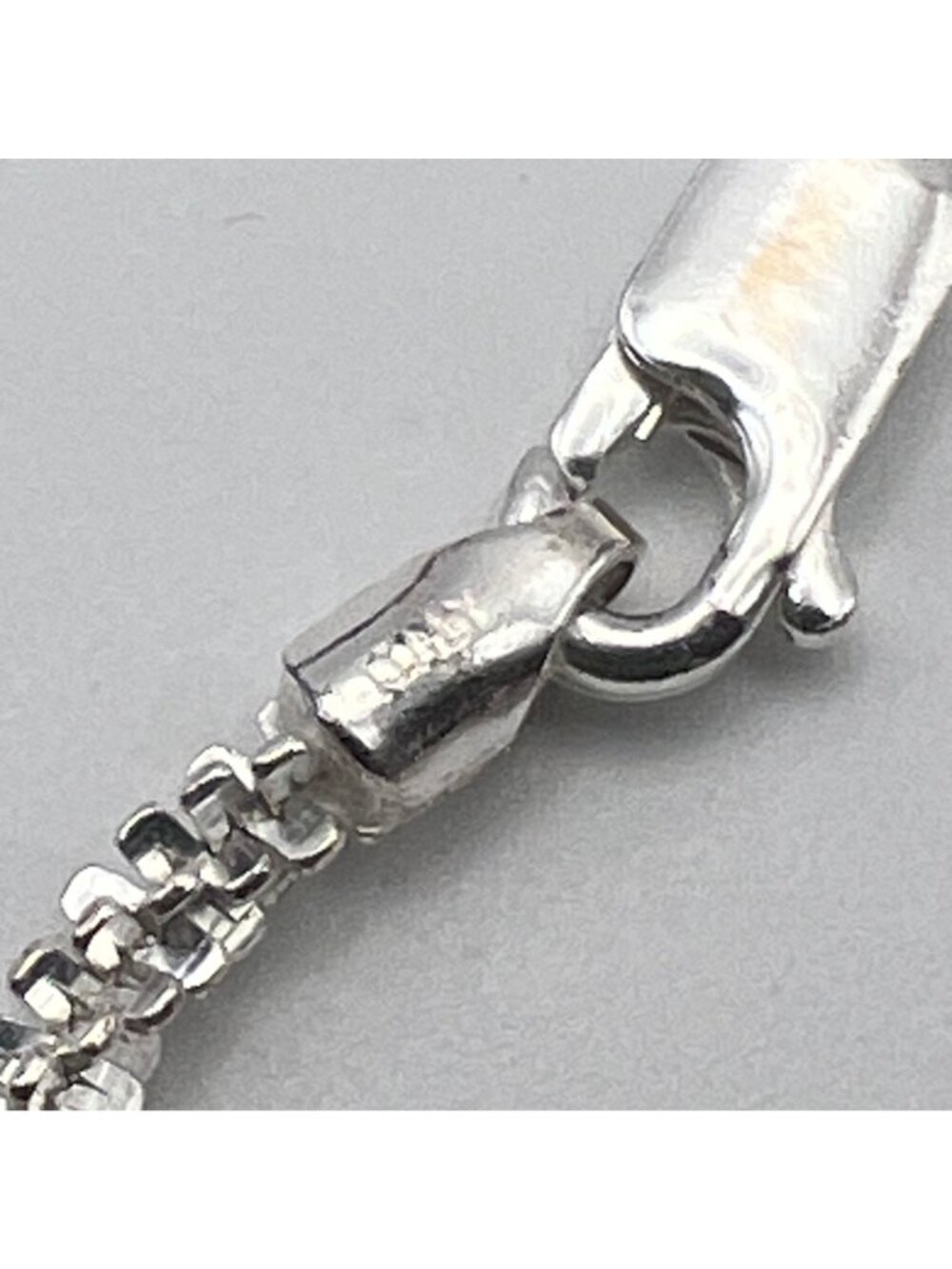 Danecraft Pure 100 Popcorn Chain Bracelet 10% Silver 8" Italy NOS Original Card - Picture 4 of 6